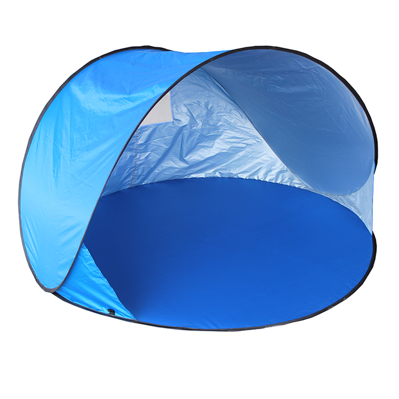 185T níolón 3-soicind oscailte-oscailte an trá puball sunshade puball tn1902 is féidir a fhreastal ar bheirt aosach